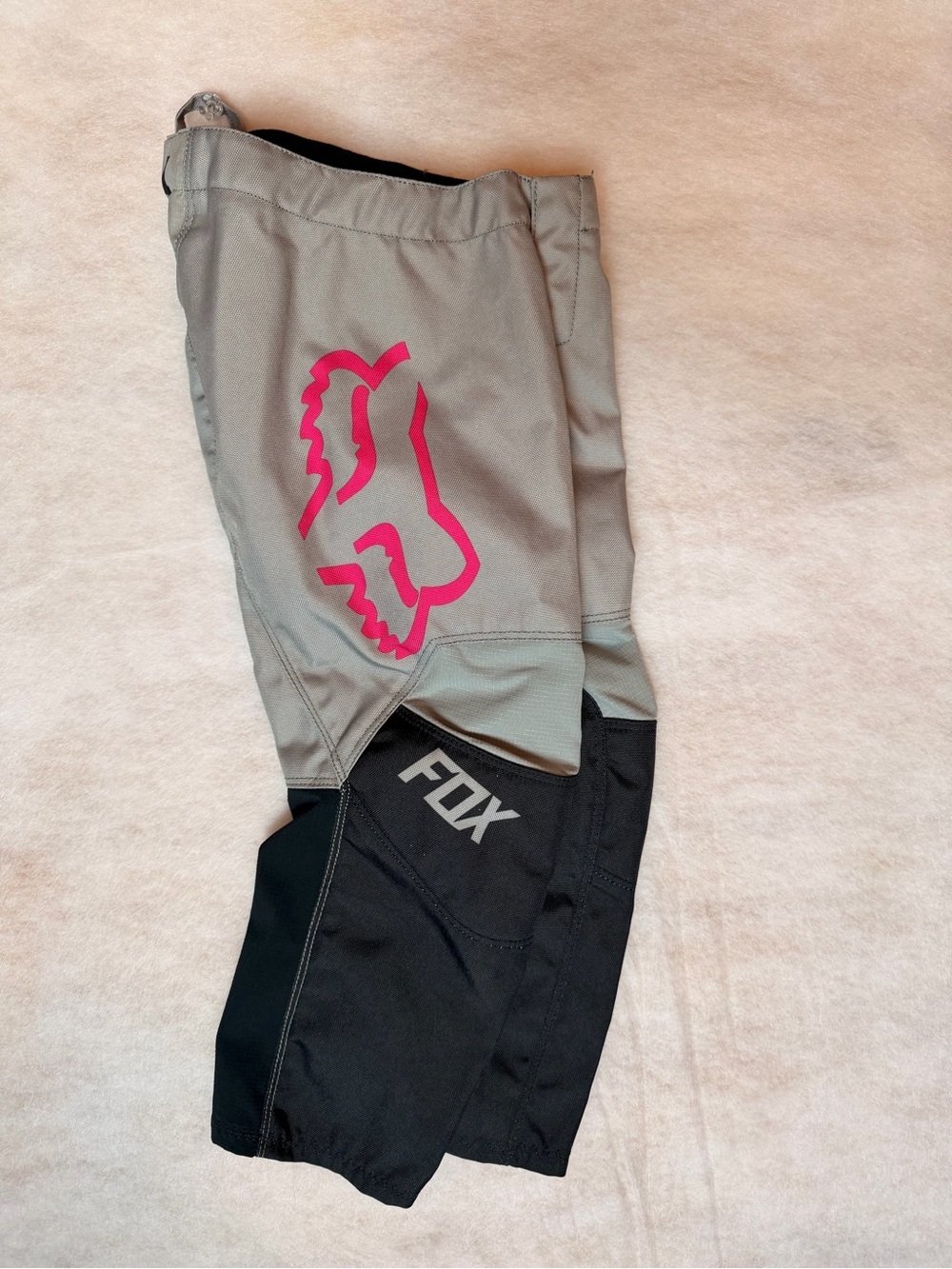 Fox Gray and Pink Kids Motocross Pants